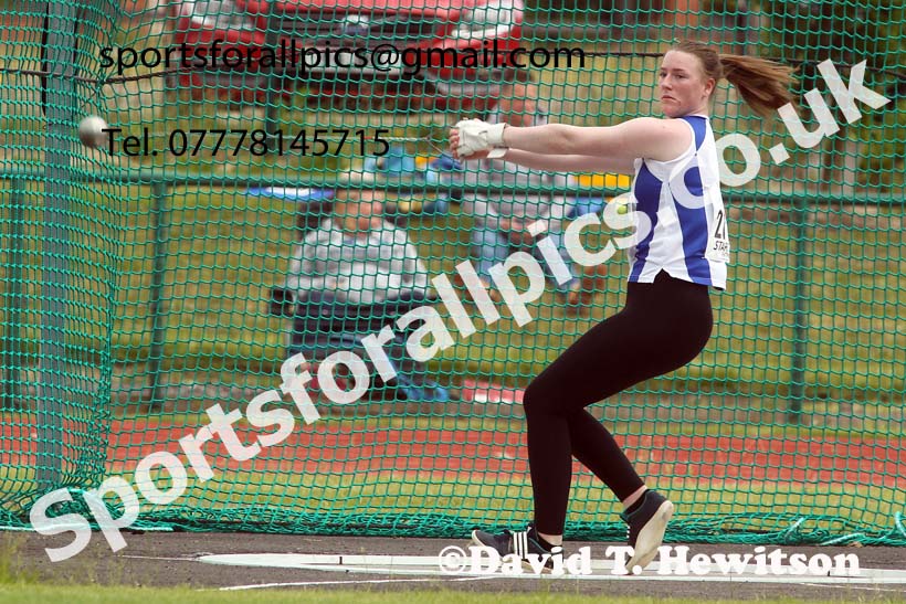 Womens hammer, 2021 Northern Senior and Under-20s Champs., Leigh. Photo: David T. Hewitson/Sports for All Pics